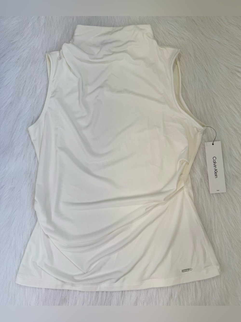 NWT Calvin Klein High Neck Tank Top Blouse 🤍